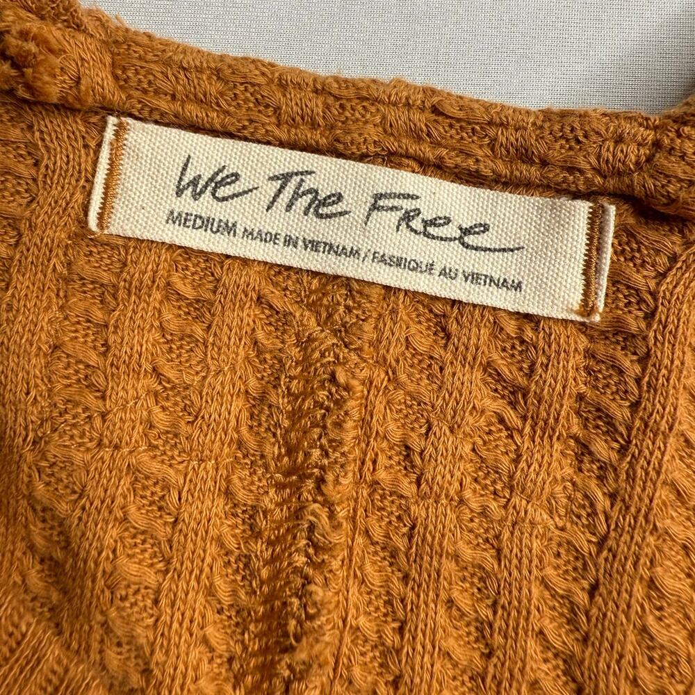Free People New Magic Thermal Waffle Top in Pretty Penny - Picture 5 of 11